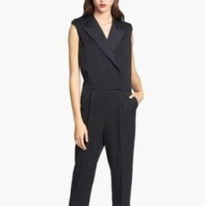 Rachel Zoe Black Cypress Wool Tuxido‎ Jumpsuit 2